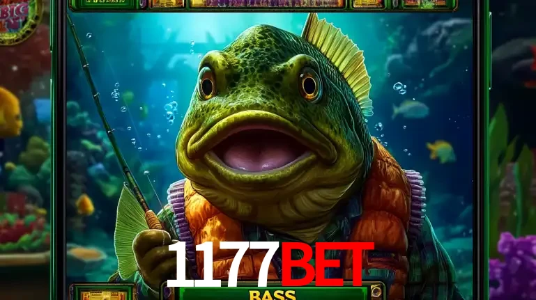 Personagem de peixe pescador do popular jogo de slot com tema de pescaria, uma das emocionantes opções de caça-níqueis para jogar e ganhar no cassino 1177BET.