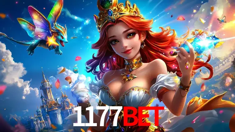 A princesa de um reino de fantasia mágico, com seu pequeno dragão, apresentando um mundo de prêmios encantados nos jogos de caça-níqueis do cassino 1177BET.
